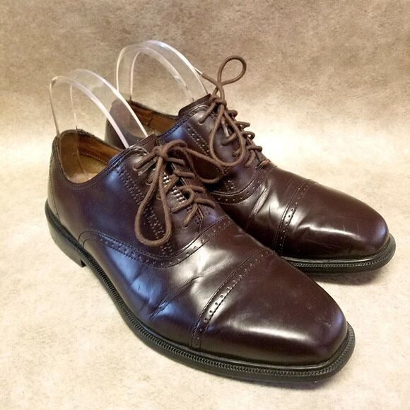 Rockport Mens Adiprene K71639 Size 8.5 Brown Lace Up Cap Toe Oxford Dress Shoes main image 8
